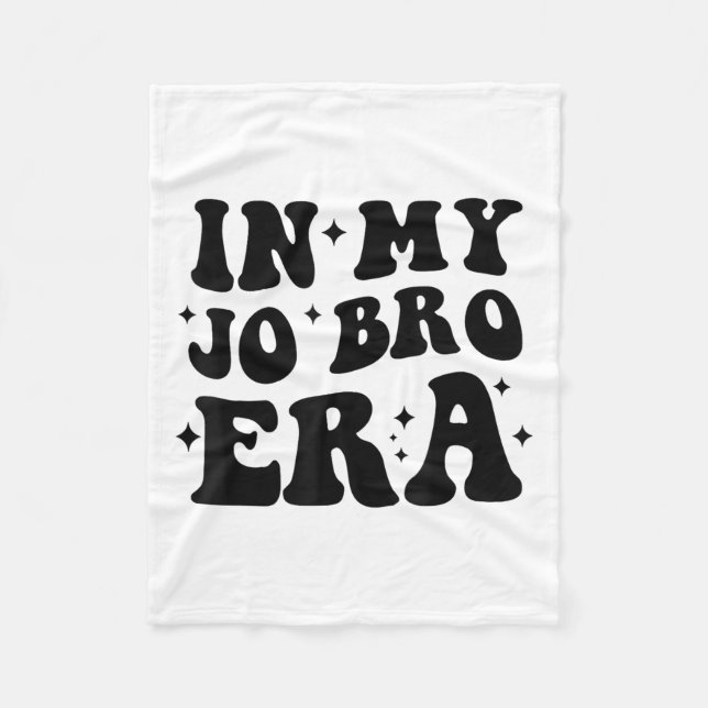 Groovy Retro In My Jo Bro Era Funny Womens Mens  Fleecedecke (Vorderseite)
