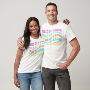Groovy Retro Junggeselinnen-Abschied Trauzeugin T-Shirt