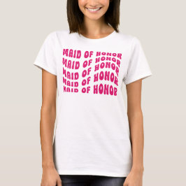 Groovy Retro Junggeselinnen-Abschied Trauzeugin T-Shirt