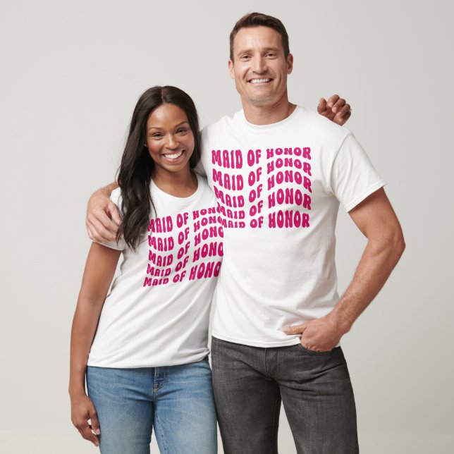 Groovy Retro Junggeselinnen-Abschied Trauzeugin T-Shirt (Unisex)