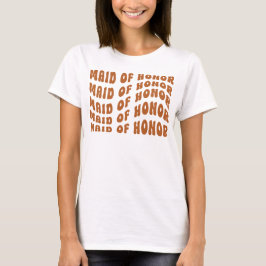Groovy Retro Junggeselinnen-Abschied Trauzeugin T-Shirt