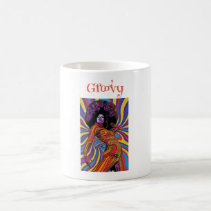 Groovy Retro Kaffeetasse