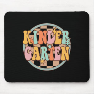 Groovy Retro Kindergarten zurück zum Schullehrer K Mousepad