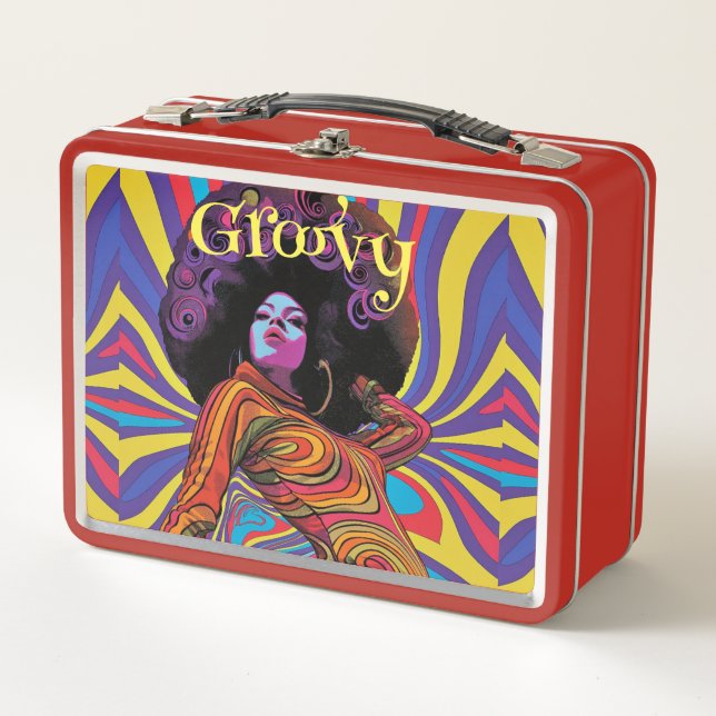 Groovy Retro Lunch Box (Vorderseite)