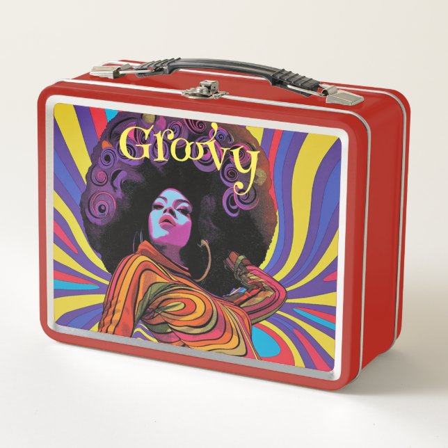 Groovy Retro Lunchbox (Vorderseite)