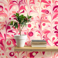 Groovy Retro Marbled Pink