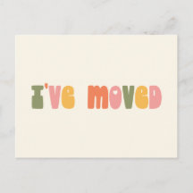 Groovy Retro Minimalistisch Ich habe eine neue Zuh