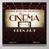 Groovy Retro Movie Night Zuhause Cinema Theater 24