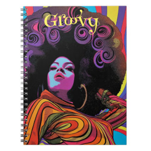Groovy Retro-Notebook Notizblock