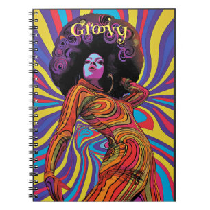 Groovy Retro-Notebook Notizblock