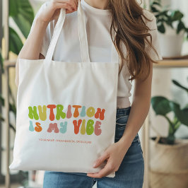 Groovy Retro Nutrition ist My Vibe, Nutritionist Tragetasche