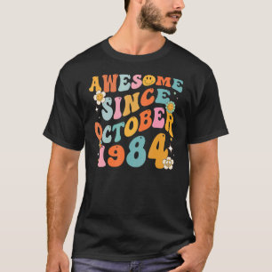 Groovy Retro Phantastisch seit 1984 38 Jahre alt 3 T-Shirt