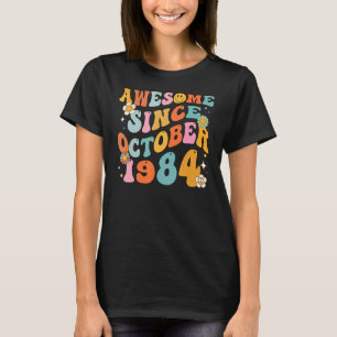 Groovy Retro Phantastisch seit 1984 38 Jahre alt 3 T-Shirt