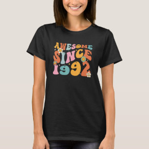Groovy Retro Phantastisch seit 1992 30 Jahre alt 3 T-Shirt