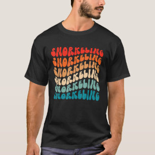 Groovy Retro Schnorkeling Retro 70er Hippie Boho W T-Shirt
