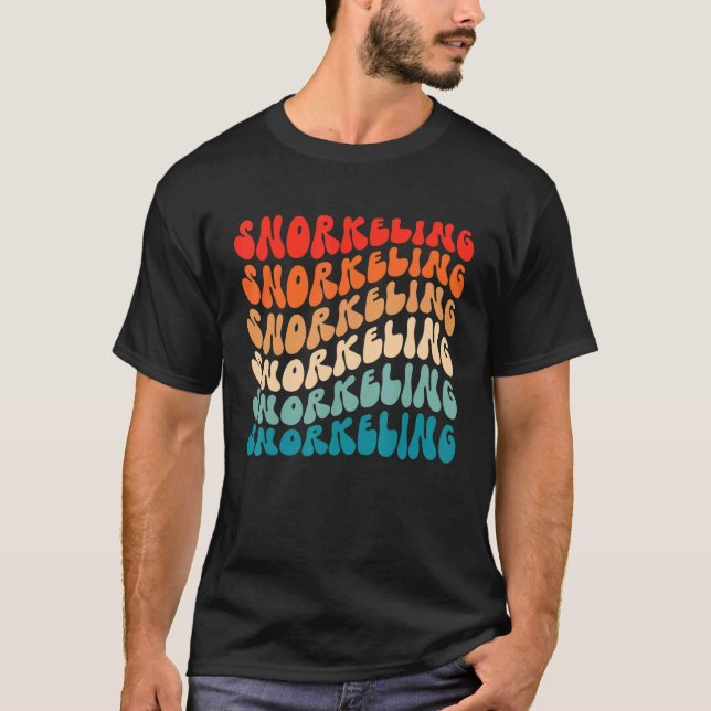 Groovy Retro Schnorkeling Retro 70er Hippie Boho W T-Shirt (Vorderseite)