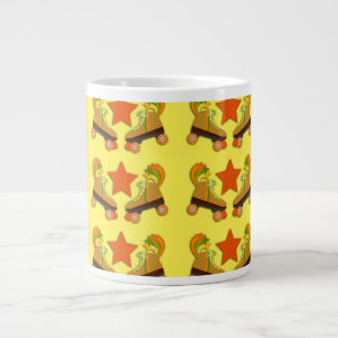 Groovy Retro Skate Pattern Jumbo-Tasse