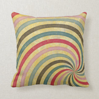 Groovy Retro Spiral Sunbeam Ray Swirl Kissen