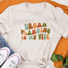 Groovy Retro Städteplanung ist mein Leben, Planer Tri-Blend Shirt