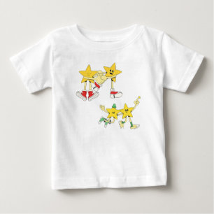 Groovy Retro Star-Zeichen Baby T-shirt