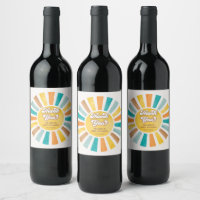 Groovy Retro Sunshine Boy Baby Shower Favoriten