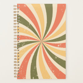 Groovy Retro Swirst platzen Planer