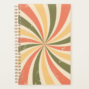 Groovy Retro Swirst platzen Planer