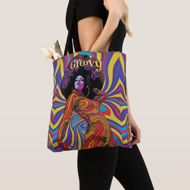 Groovy Retro Tote Bag Tasche (Von Nahem)