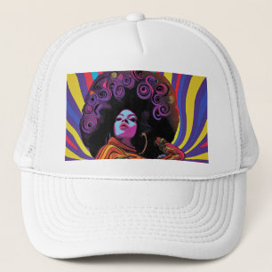 Groovy Retro Trucker Hat Truckerkappe