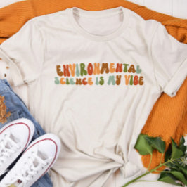 Groovy Retro-Umweltwissenschaft ist meine Vibe Tri-Blend Shirt