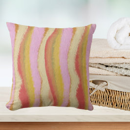 Groovy Retro Vintages Wavy Muster Kissen