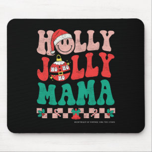 Groovy Retro Weihnachten Hippie Hab Ein Heiligen X Mousepad