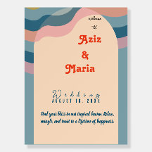 Groovy Retro Welcome Sign - Ein Nostalgischer Eing