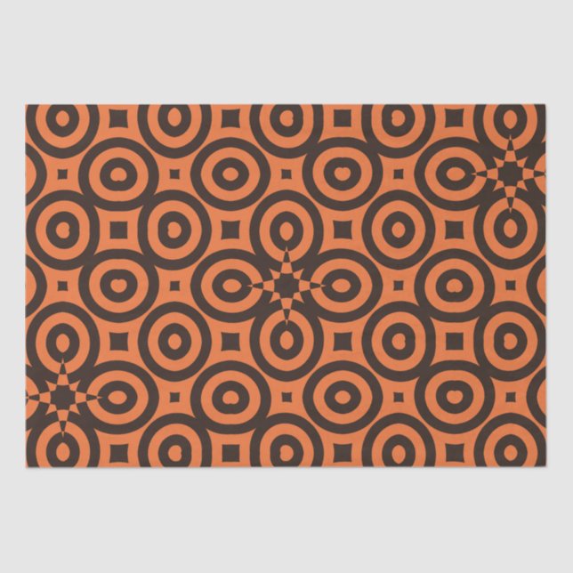 Groovy Rings of Retro Seidenpapier (Vorderseite)