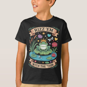 Groovy RIZZ EM mit TISM Froschprinz Autismus Vater T-Shirt