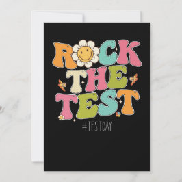 Groovy Rock the Test Motivierend Testing Day Einladung