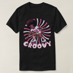 Groovy Roller Skater - Retro 70er Vibes T-Shirt