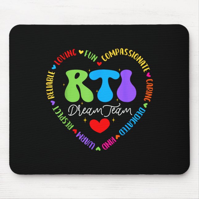 Groovy Rti Dream Team T Resnse Intervention Squad  Mousepad (Vorne)