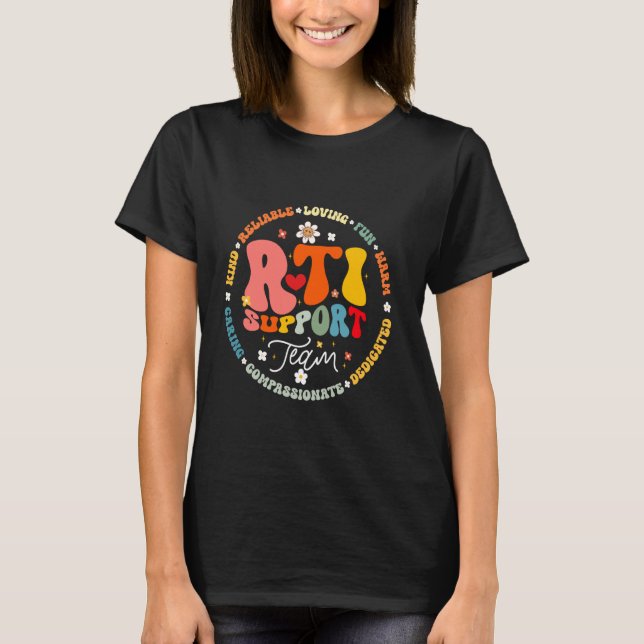 Groovy RTI Support Team T Response Intervention T-Shirt (Vorderseite)