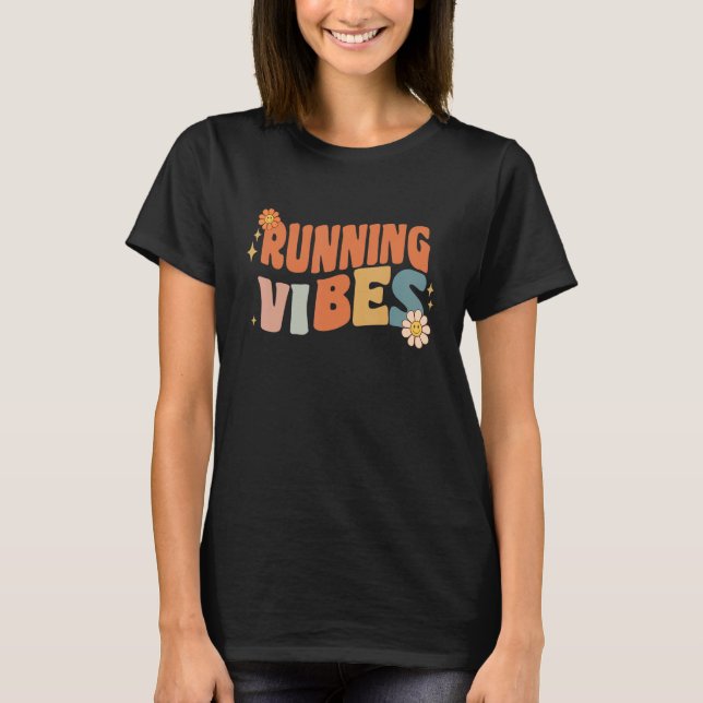 Groovy Running Vibes Costume Happy Teachers School T-Shirt (Vorderseite)
