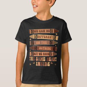 Groovy Same Heart Inside Black History Month Männe T-Shirt