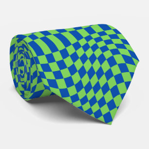 Groovy Schachbrett, Y2K 90er Krawatte