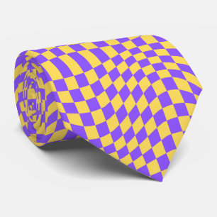 Groovy Schachbrett, Y2K 90er Krawatte
