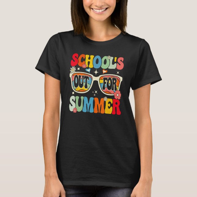 Groovy School s Out For Summer T-Shirt (Vorderseite)