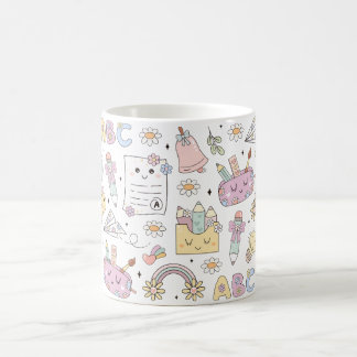 Groovy Schuldesign-Thema Kaffeetasse