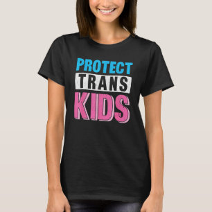 Groovy Schützt Trans-Kinder LGBT LGBTQ Gay Lesbisc T-Shirt