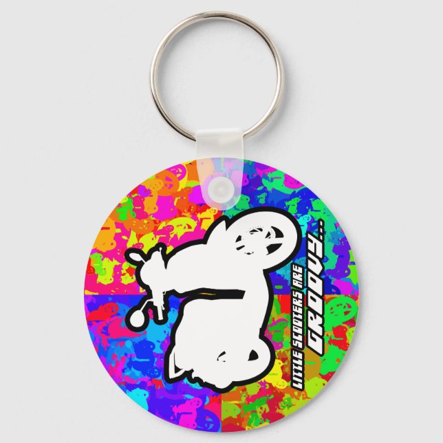 Groovy Scooter Schlüsselanhänger (Vorderseite)