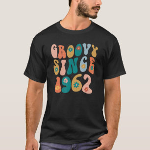 Groovy Seit 1962 60. Geburtstag Hippie Style 60 Ye T-Shirt