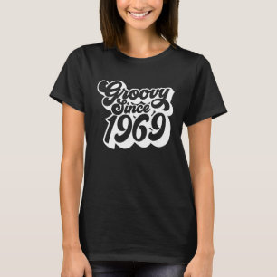 Groovy Seit 1969 Retro Birthday Hippie T-Shirt