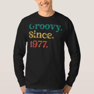Groovy Seit 1977 70er 60er Retro Birthday Party T-Shirt